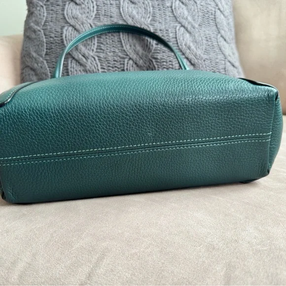 Coach Kacey crossbody bag dark green pebbled leather gunmetal hardware - Picture 11 of 12